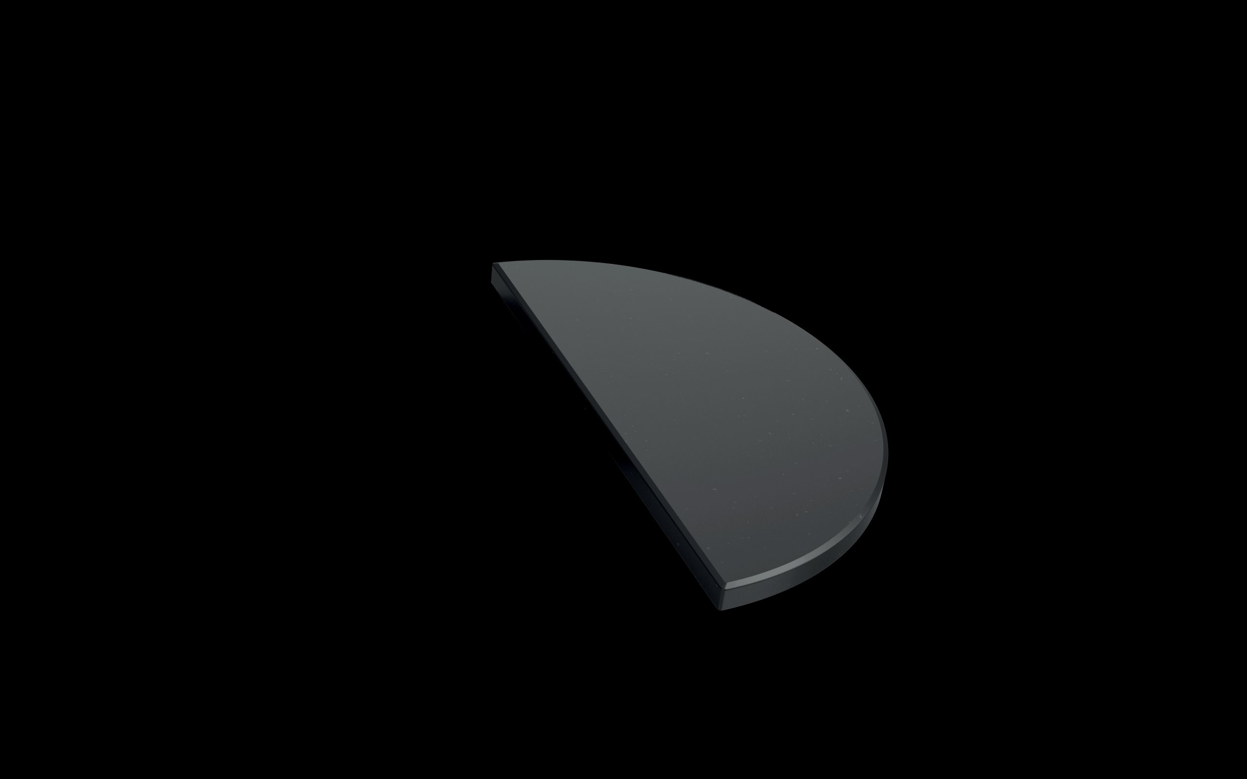 Half Moon Stone Black Large